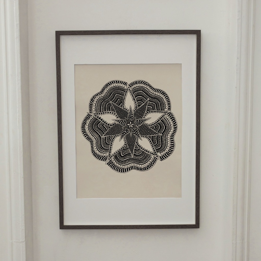 Floral inspired mandala art